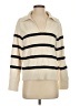 MNG Stripes Ivory Pullover Sweater Size S - photo 1