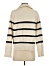 MNG Stripes Ivory Pullover Sweater Size S - photo 2