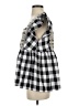 Entro Checkered-gingham Gray Short Sleeve Blouse Size S - photo 5
