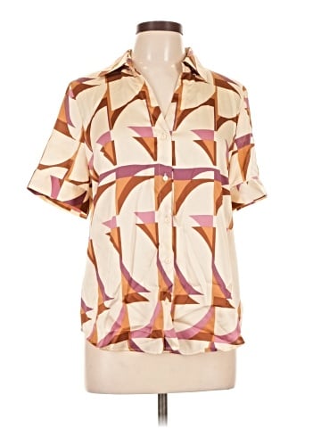 Worthington Short Sleeve Blouse (view 1)