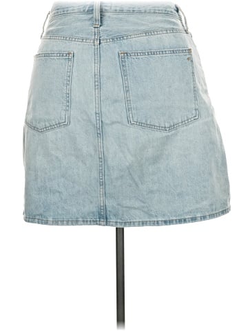 Madewell Denim High-Waist Straight Mini Skirt in Fitzgerald Wash (view 2)
