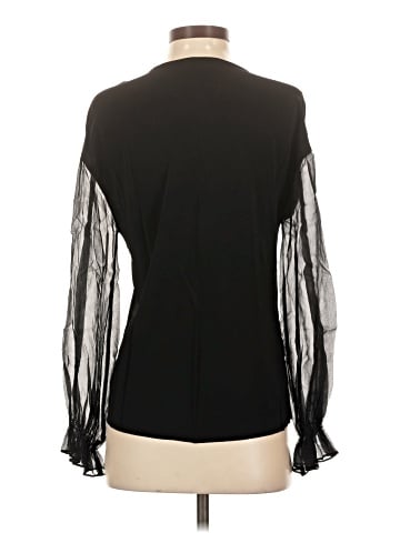 Lola & Sophie Long Sleeve Silk Top (view 2)