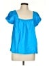 Lilly Pulitzer Blue Short Sleeve Blouse Size L - photo 1