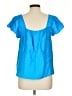 Lilly Pulitzer Blue Short Sleeve Blouse Size L - photo 2