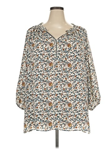 Max Studio 3/4 Sleeve Blouse (view 1)