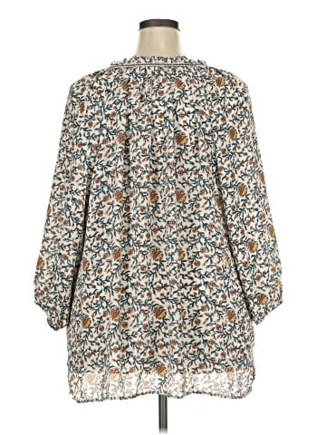 Max Studio 3/4 Sleeve Blouse (view 2)