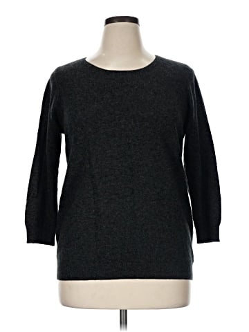 Ann Taylor Factory Cashmere Pullover Sweater (view 1)
