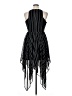 Pixley 100% Polyester Stripes Black Cocktail Dress Size XL - photo 2