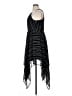 Pixley 100% Polyester Stripes Black Cocktail Dress Size XL - photo 5