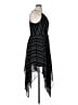 Pixley 100% Polyester Stripes Black Cocktail Dress Size XL - photo 4