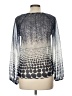 Ginger G. 100% Polyester Silver Long Sleeve Blouse Size L - photo 2