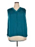 Alfani 100% Polyester Teal Sleeveless Blouse Size XXL - photo 1