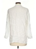 Zara White 3/4 Sleeve Button-Down Shirt Size L - photo 2