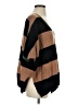 Minnie Rose 100% Cashmere Stripes Brown Poncho Size XS - photo 4