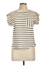 Monteau Ivory Short Sleeve Top Size L - photo 1