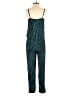 Olivaceous 100% Polyester Chevron-herringbone Teal Jumpsuit Size S - photo 2