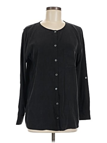 Equipment Long Sleeve Silk Top (view 1)