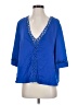Shein 100% Polyester Blue 3/4 Sleeve Blouse Size S - photo 1