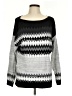 NY&C Chevron-herringbone Silver Pullover Sweater Size L - photo 1