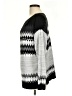 NY&C Chevron-herringbone Silver Pullover Sweater Size L - photo 5