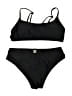 Unbranded Solid Black Two Piece Swimsuit Size 8 - 9 - photo 1