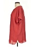 Max Studio 100% Polyester Red Short Sleeve Blouse Size L - photo 5