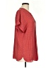 Max Studio 100% Polyester Red Short Sleeve Blouse Size L - photo 4