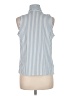 Ann Taylor Stripes White Blue Sleeveless Blouse Size M (petite) - photo 2