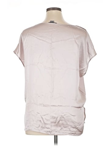 Vince. Short Sleeve Silk Top (view 2)
