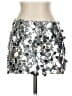 Edikted Silver Casual Skirt Size S - photo 1