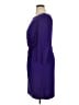 Muse Solid Purple Cocktail Dress Size 16 - photo 5