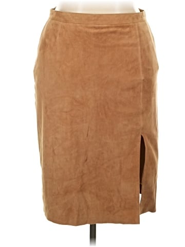 Armani Collezioni Leather Skirt (view 1)