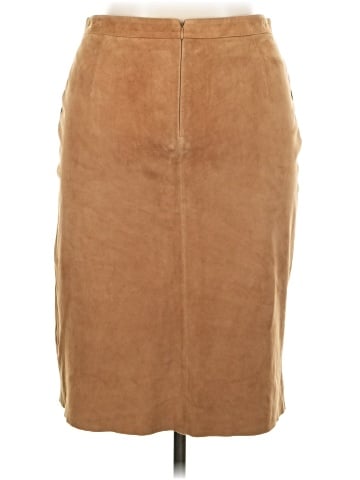 Armani Collezioni Leather Skirt (view 2)