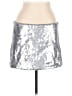 Future Collective Metallic Silver Formal Skirt Size L - photo 1