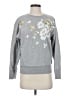 J.Crew 100% Cotton Floral Gray Silver Sweatshirt Size S - photo 1