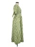 Emery Rose Checkered-gingham Green Casual Dress Size M - photo 4