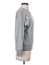 J.Crew 100% Cotton Floral Gray Silver Sweatshirt Size S - photo 4