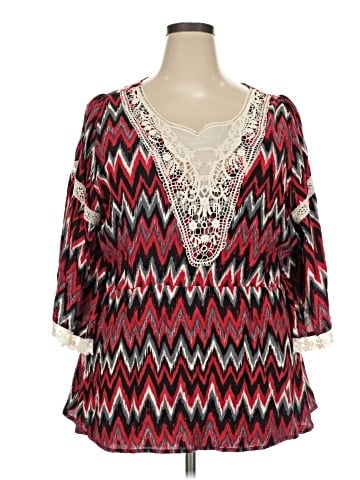 Cato 3/4 Sleeve Blouse (view 1)