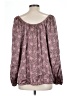 DR2 100% Polyester Burgundy Long Sleeve Blouse Size L - photo 2