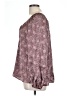 DR2 100% Polyester Burgundy Long Sleeve Blouse Size L - photo 5