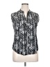 New Directions Chevron-herringbone Black Sleeveless Blouse Size XL Petite - photo 1