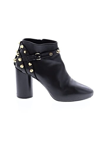 Balenciaga Leather Studded Ankle Boots (view 1)