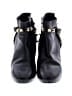 Balenciaga Black Leather Studded Ankle Boots Size EU 37 - photo 2