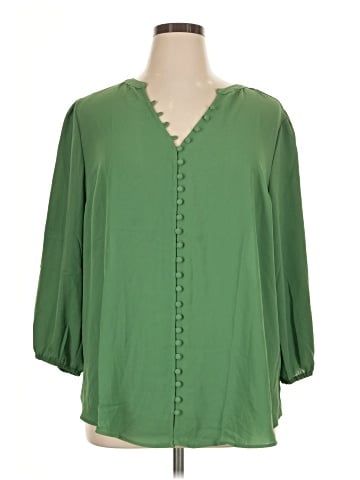 Monday Fun 3/4 Sleeve Blouse (view 1)