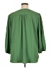 Monday Fun 100% Polyester Green 3/4 Sleeve Blouse Size 1X - photo 2