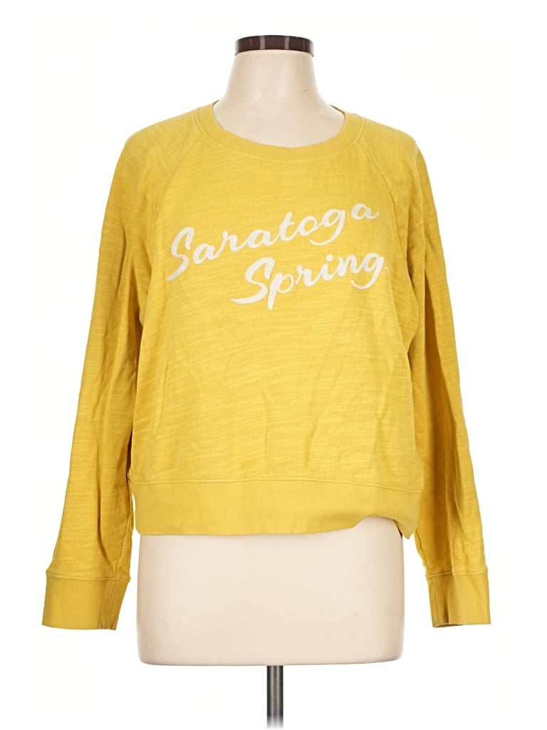 Pre-owned Jcrew Sweatshirt In Yellow