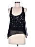 Ultra Pink 100% Polyester Black Sleeveless Blouse Size M - photo 1