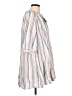 Bluheaven 100% Rayon Stripes Blue Pink 3/4 Sleeve Blouse Size L - photo 4