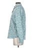 Lands' End Print Teal Long Sleeve Button-Down Shirt Size 4 - photo 5