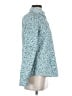 Lands' End Print Teal Long Sleeve Button-Down Shirt Size 4 - photo 4